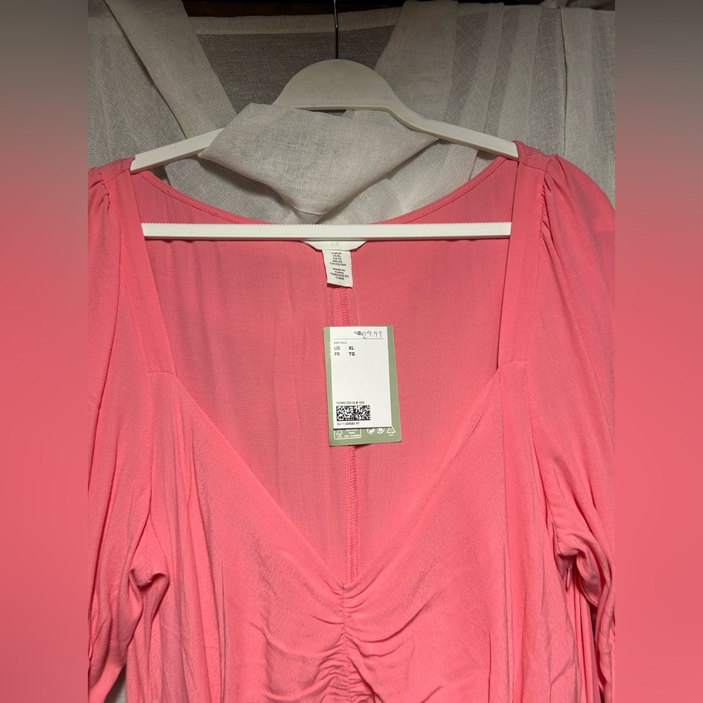 H&M Pink Ruched Dress - Picture 3 of 10